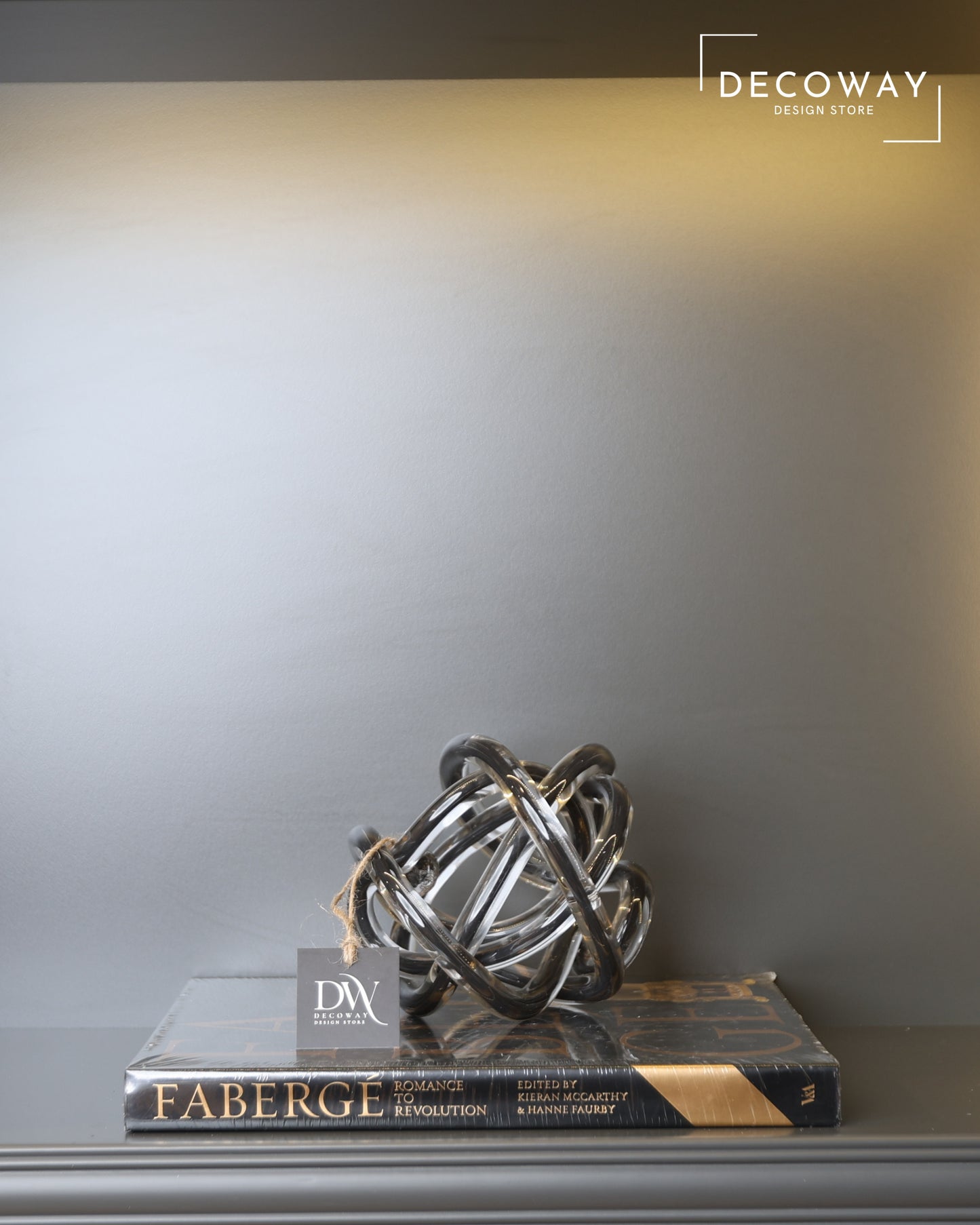 Siyah Cam Düğüm – Dekoratif Obje