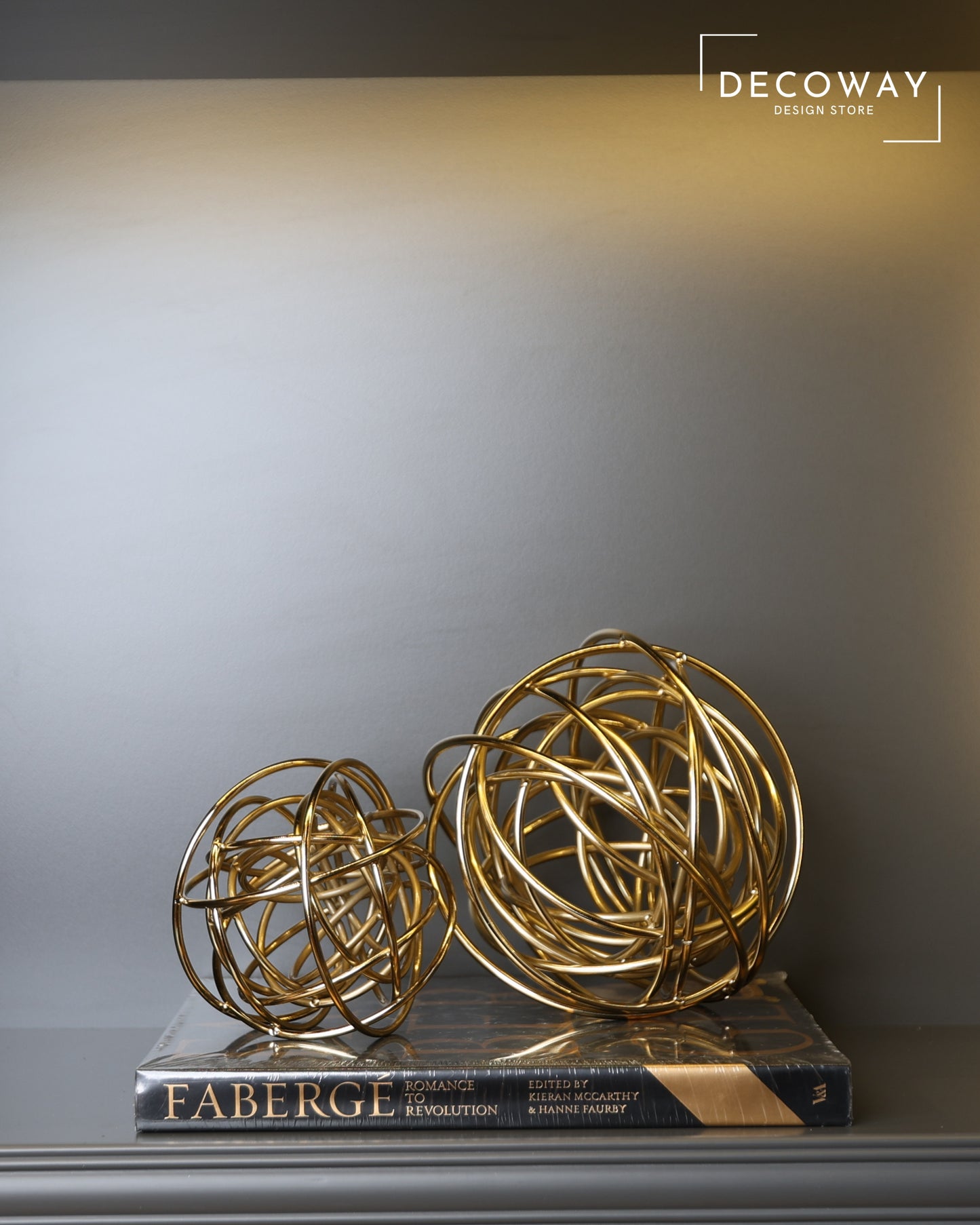 Orbital Gold – Metal Dekoratif Küre Seti