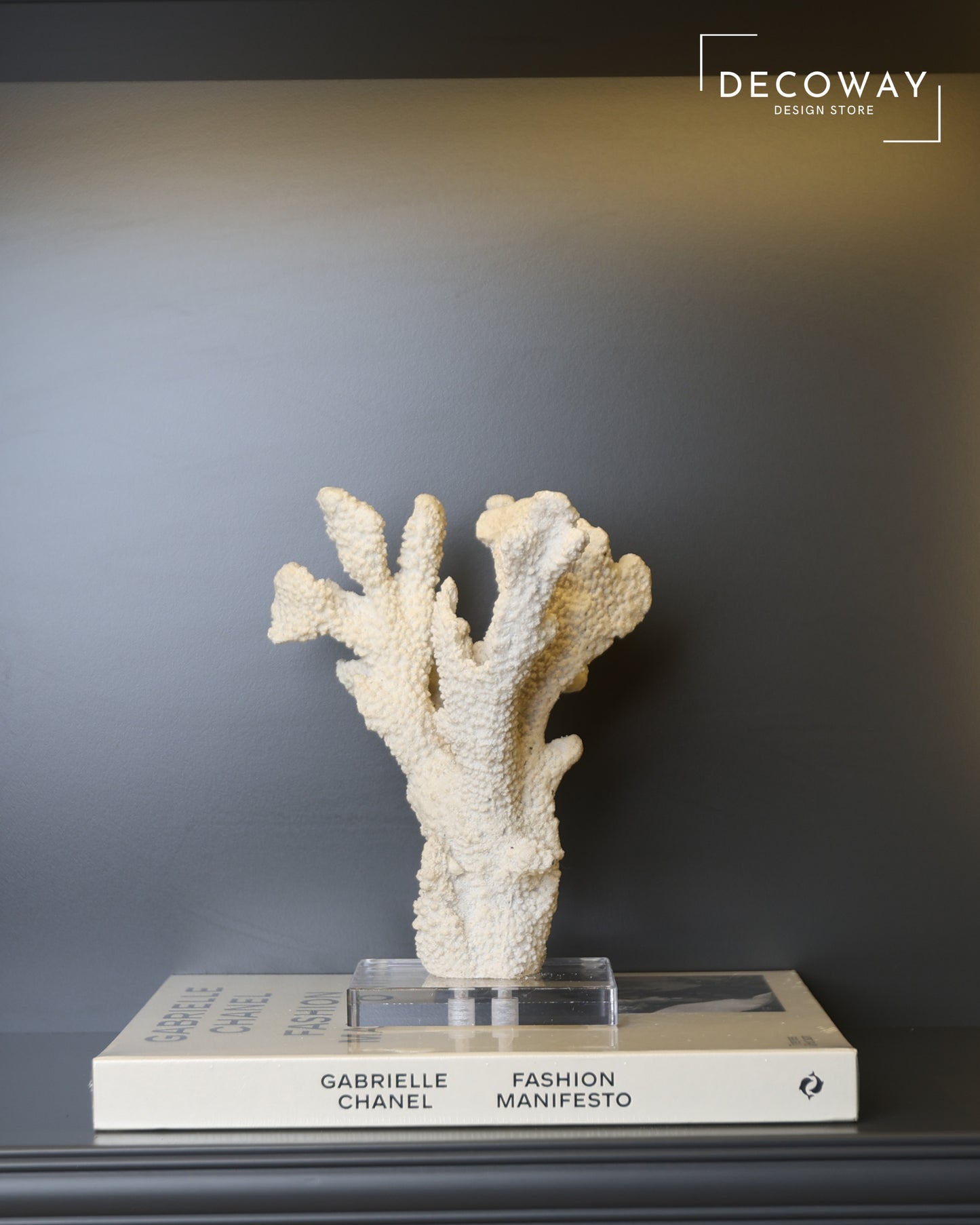 Crystal Branch Vase – Kristal Ayaklı Beyaz Mercan Vazo