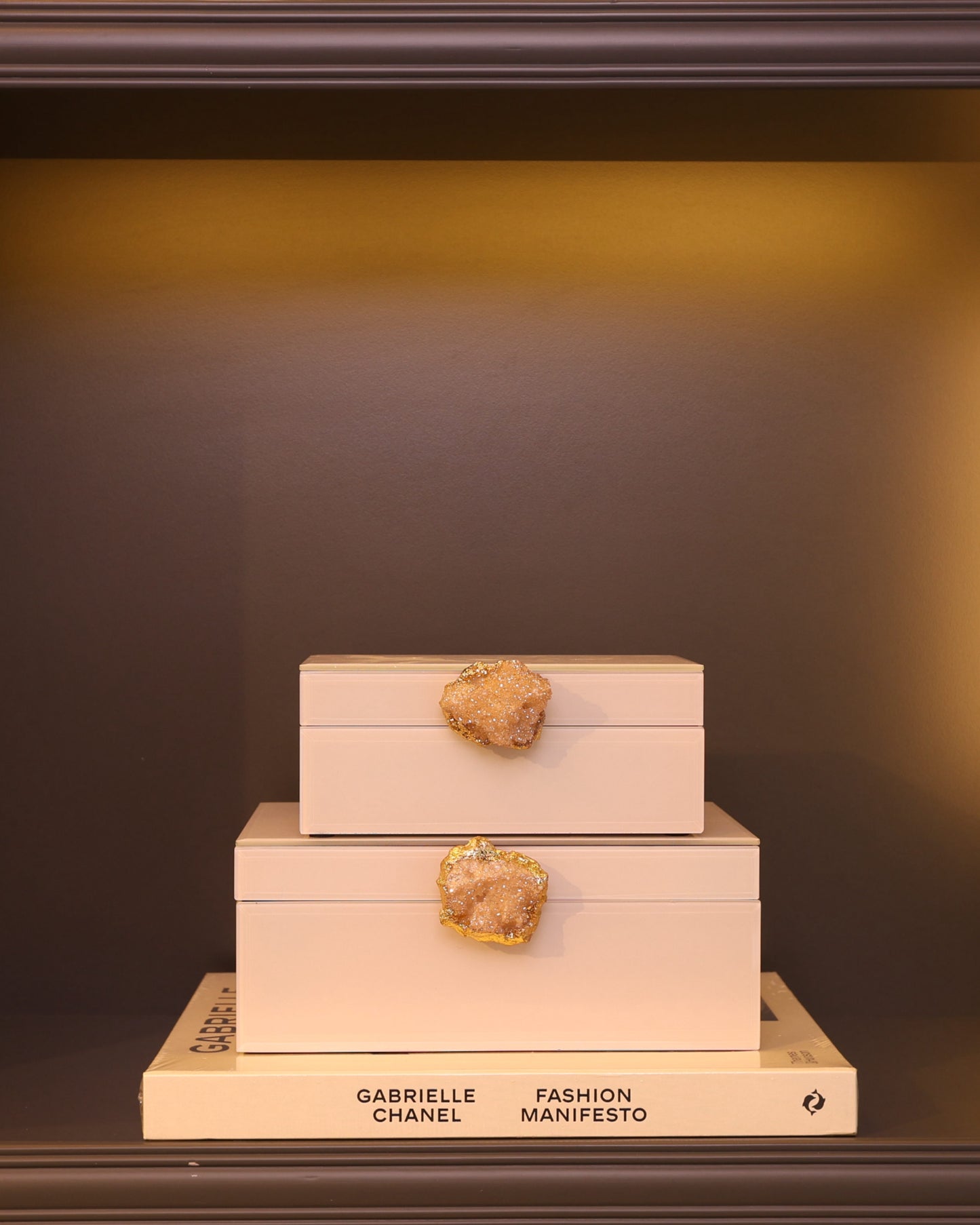 Marble Knot Box Set – 2’li Mermer Detaylı Dekoratif Kutu