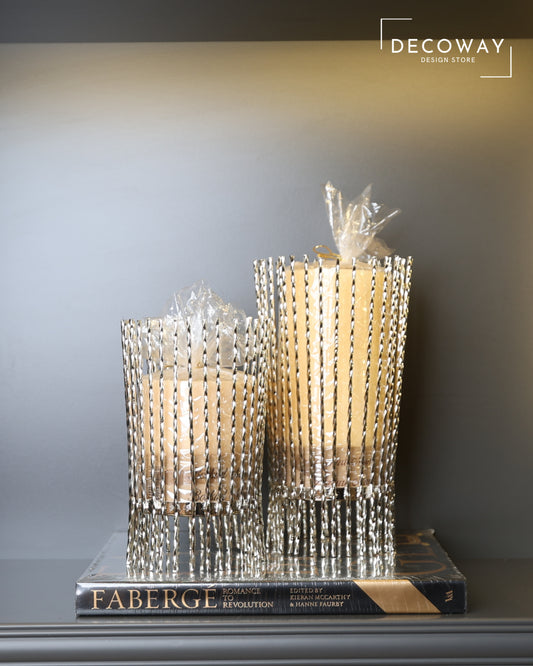 Gümüş Tel Mumluk 2’li Set