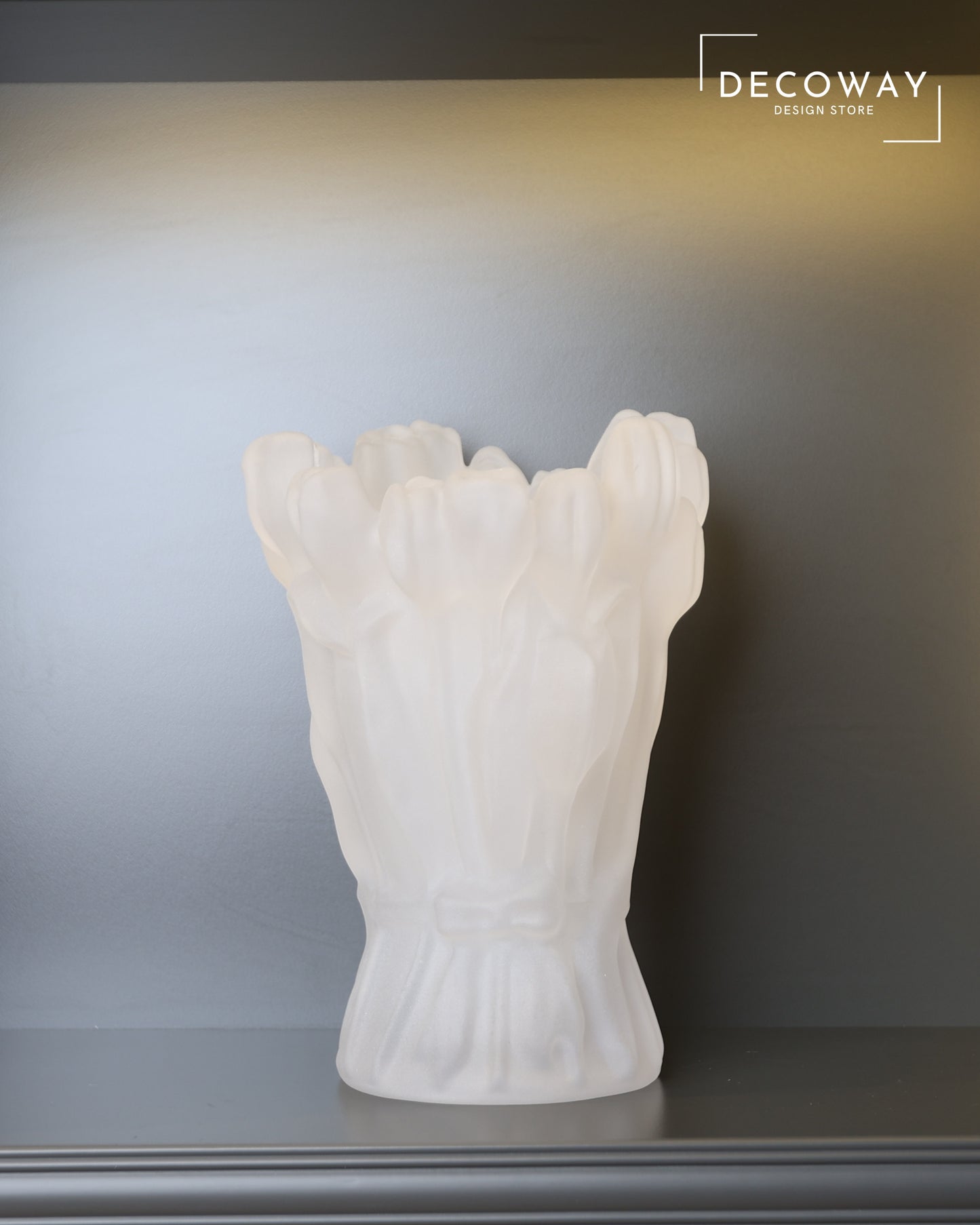 Buz Cam Floral Vazo – Detaylı Tasarım