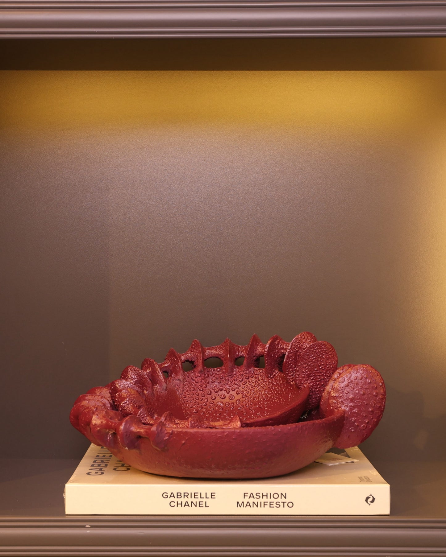 Wave Bowl Trio – Bordo Dalga Formlu Dekoratif Tabak Seti