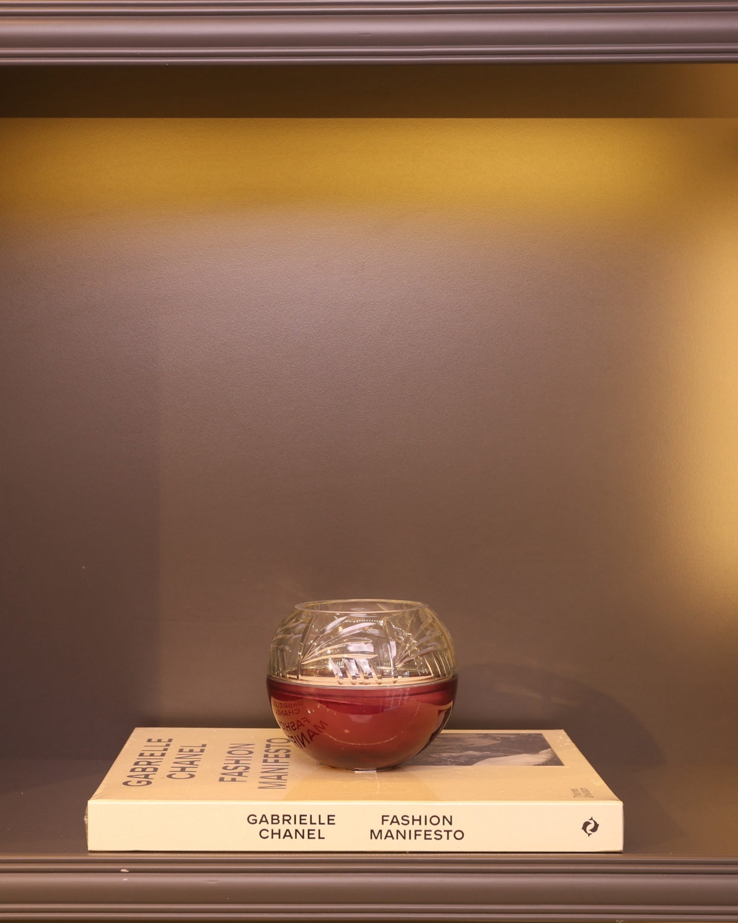 Crystal Dome Candle – Kristal Cam Bordo Mumluk