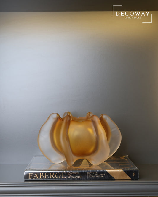 Amber Bloom – Cam Dekoratif Çiçek Form