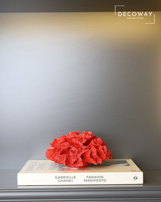 Red Coral Accent – Kırmızı Mercan Dekoratif Obje